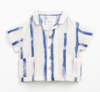Cobalt Str Panama Shirt 3-6m