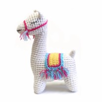 Crochet Rattle Llama