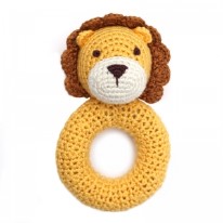 Crochet Ring Rattle Lion