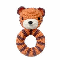 Crochet Ring Rattle Tiger