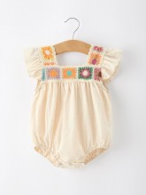 Crochet Square Romper 3-6m