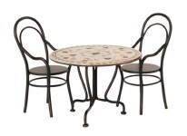 Micro Dining Table Set with 2 Chairs