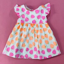 Diva Dress Strawberry 6-12m