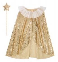 Dress Up Gold Cape + Wand