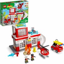 DUPLO- Fire Station & Helicopt