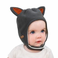 Fleece Fox Hat 3-9m