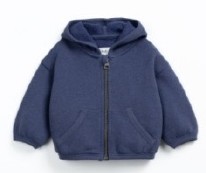 Fleece Hoody Royal 3-6m
