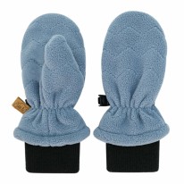 Fleece Mittens Storm Blue 3-9m