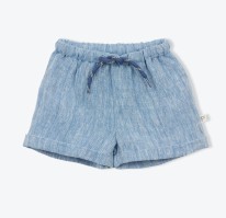 Fletcher Bleu Short 3-6m