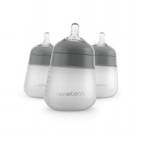 Flexy Sili Baby Bottle 9oz Gry