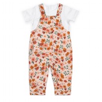 Floral Overall & Onesie 3-6m