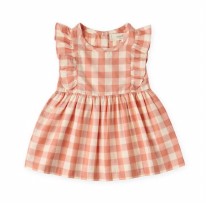 Flutter Dress Melon 6-12m