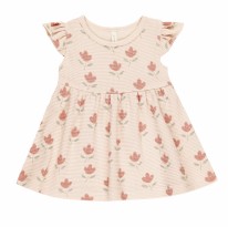 Flutter Slv Dress Tulip 6-12m