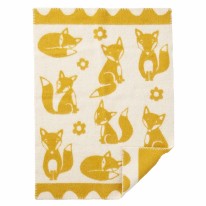 Fox Wool Blanket Saffron
