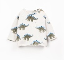 Green Blue Dino Tee 3-6m