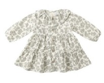 Green Floral Dress 6-12m