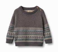 Grey Jacquard Sweater 6-9m