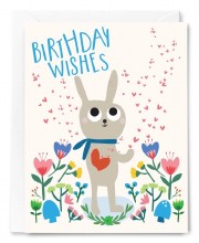 Happy Birthday Bunny Wishes Card