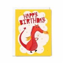 Happy Birthday Dragon Card