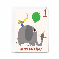 Happy Birthday One Year Old Card