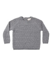 Heather Sweater Slate 3-6m