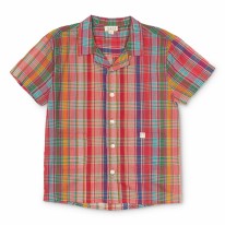 Henri Shirt Red Madras 2y