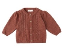Holly Cardigan Cranberry 3-6m