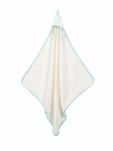 Hooded Towel Aqua Stripe