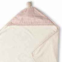 Hooded Towel Stripe Away Petal