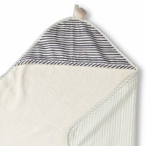 Hooded Towel Stripe Away Sea