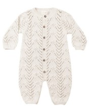 Knit Bubble Romper Oat 0-3m