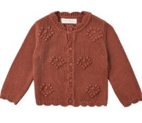 Knit Cardigan Red 3-6m