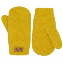 Knit Mittens Mustard 3-9m