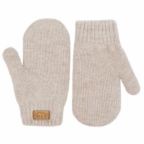 Knit Mittens Wheat Field 3-9m