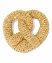 Knit Pretzel Rattle