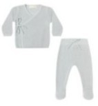 Knit Wrap Set Ice Blue nb