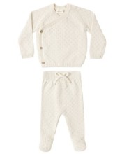 Knit Wrap Set Natural nb