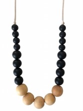 Landon Teething Necklace Black