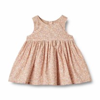 Lillac Flowers Pinafore 3-6m