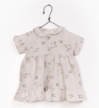 Linen Dress Natural 6-9m