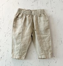 Linen Trouser Sand 3-6m