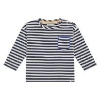 LS Tee Night Stripe 3-6m