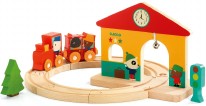 Mini Wooden Train Set