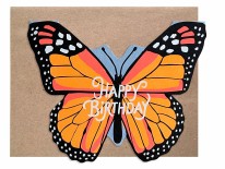 Monarch Butterfly Cut Out Card