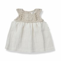 Neri Dress Natural 3-6m