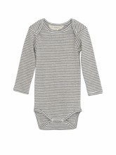 Onesie Taupe Stripe 0-3m