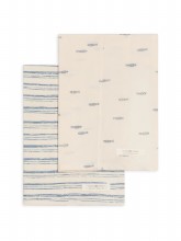 Organic Burp Cloth Waves/Fish