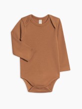 Organic LS Onesie Chai 3-6m