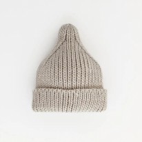 Peak Beanie Oatmeal 0-6m