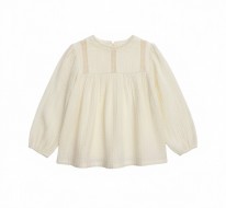 Peasant Blouse Sand 3-6m